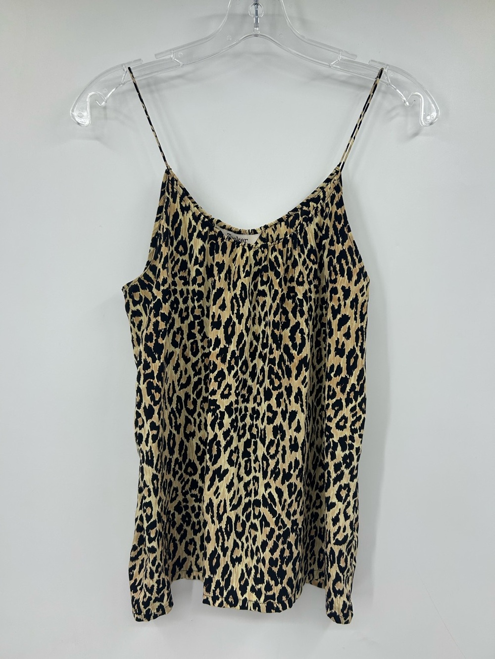 Tucker Women’s Silk Camisole Animal Print Tank Top Size Small
